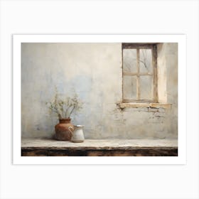 Old Stone Farm Neutral Tones 8 Art Print