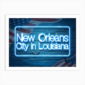 New Orleans City In Louisiana Art Print