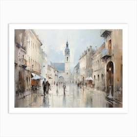 Rainy Street Art Print