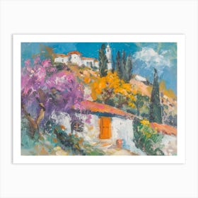 House In Greece Art Print