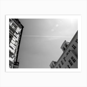 Old European Apartment Building View From Below 1 Art Print