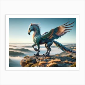 Bird Horse Art Print