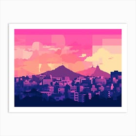 Athens Skyline 3 Art Print