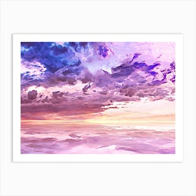 Floating In A Sea Of Clouds Art Print