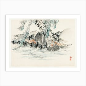 Fishing Baskets, Kōno Bairei Art Print