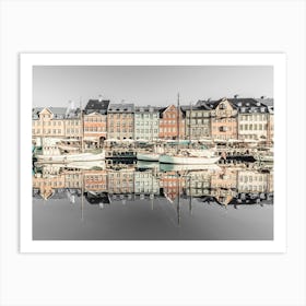 Morning Vibes At Nyhavn In Copenhagen Art Print