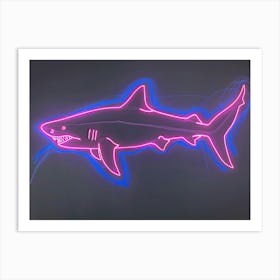 Neon Pink Nurse Shark 6 Art Print