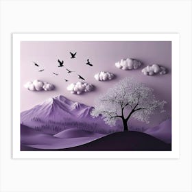 Tree In The Sky Art Print