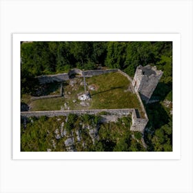 Aerial View Of A Castello dell'Innominato Art Print