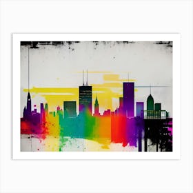 Chicago Skyline 22 Art Print