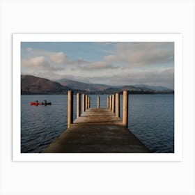 Morning Paddles In The Lake District Art Print
