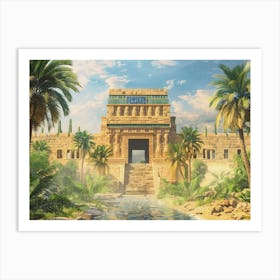 Egyptian Temple Art Print