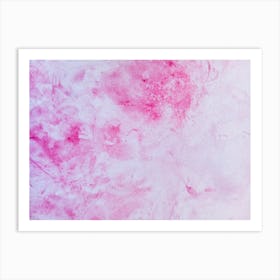 Pink Watercolor Painting 1 Art Print