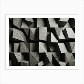 Abstract Concrete Wall Art Print