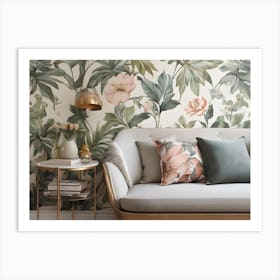 Floral Wallpaper 4 Art Print