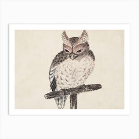 Owl, From Album Of Sketches, Katsushika Hokusai Art Print