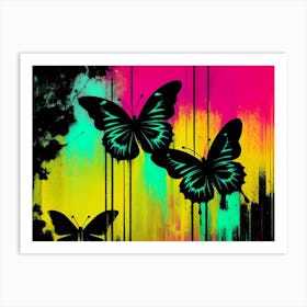 Abstract Of Butterflies 2 Art Print