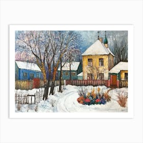 Ukrainian Garden in Winter # 1 Art Print