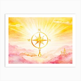 Compass 6 Art Print