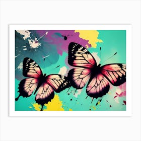 Butterfly Painting 195 Art Print