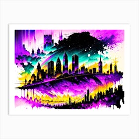 City Skyline 1 Art Print