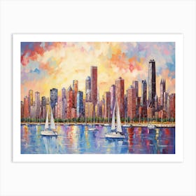 Chicago Skyline 7 Art Print