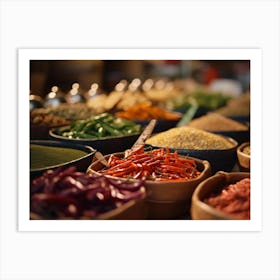 Spices In Bowls Art Print