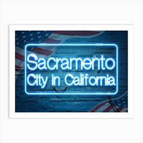 Sacramento City In California Art Print