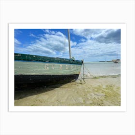 Old Boat On The Beach Art Print