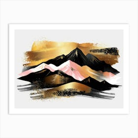 Mountain Landscape Painting 4 Art Print