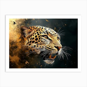 Fantasy Illustration Of A Wild Leopard Art Print