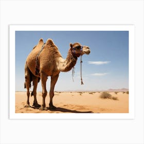 Camel In The Desert 34 Art Print