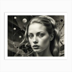 Black And White Painting 3 Art Print