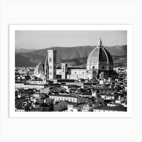 Florence In Black And White 3 Art Print