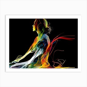 Meditating Woman Art Print