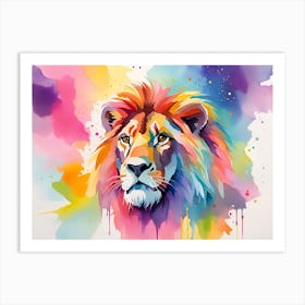 Lion Painting 38 Art Print