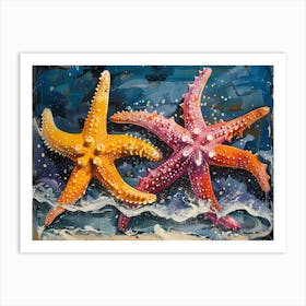 Starfish On The Beach 9 Art Print