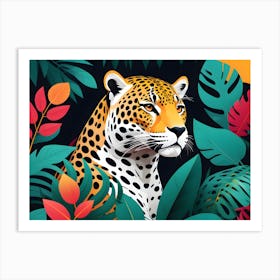 Leopard In The Jungle Art Print