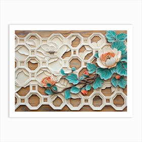 Chinese Floral Painting Art Print