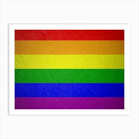 Rainbow Flag Art Print