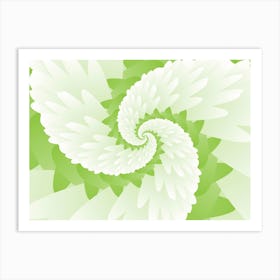 Abstract Green Background Art Print