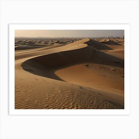 Dubai Sand Dunes 2 Art Print