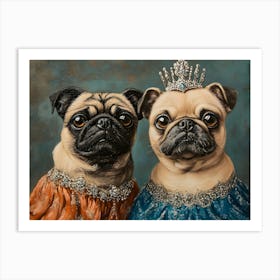 Regal Pug 7 Art Print