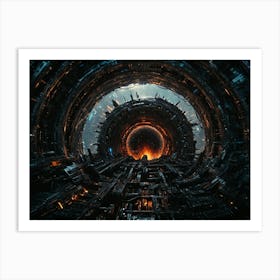 Space Tunnel 1 Art Print