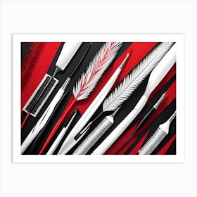 Tweezers vector art Art Print