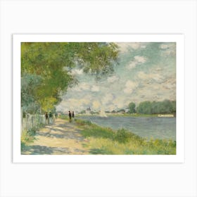 Claude Monet By The Seine Art Print