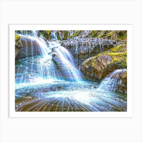 Waterfalls In The Forest Art Print