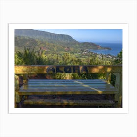 Aloha Bench Art Print