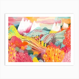 Dreamy Hills Landscape 4 Art Print