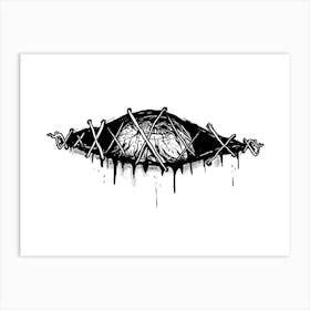 Stitched Eye Art Print